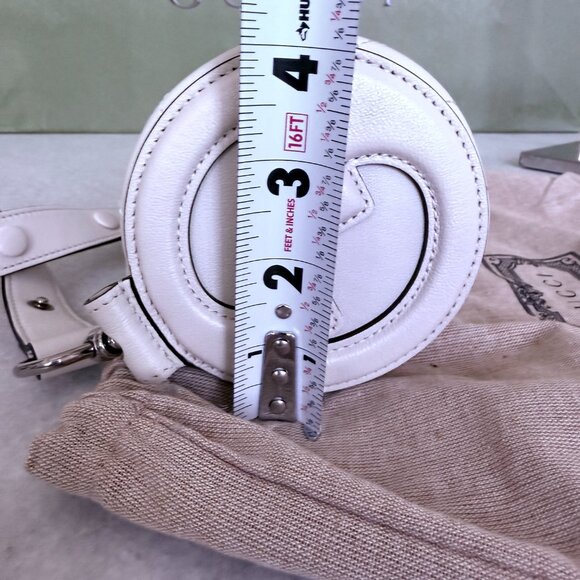 Gucci 760710 Blondie Mini Cylinder Shoulder Bag White Leather - Picture 14 of 15